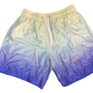Mens small 28” drawstring elastic waist swim shorts with meds liner